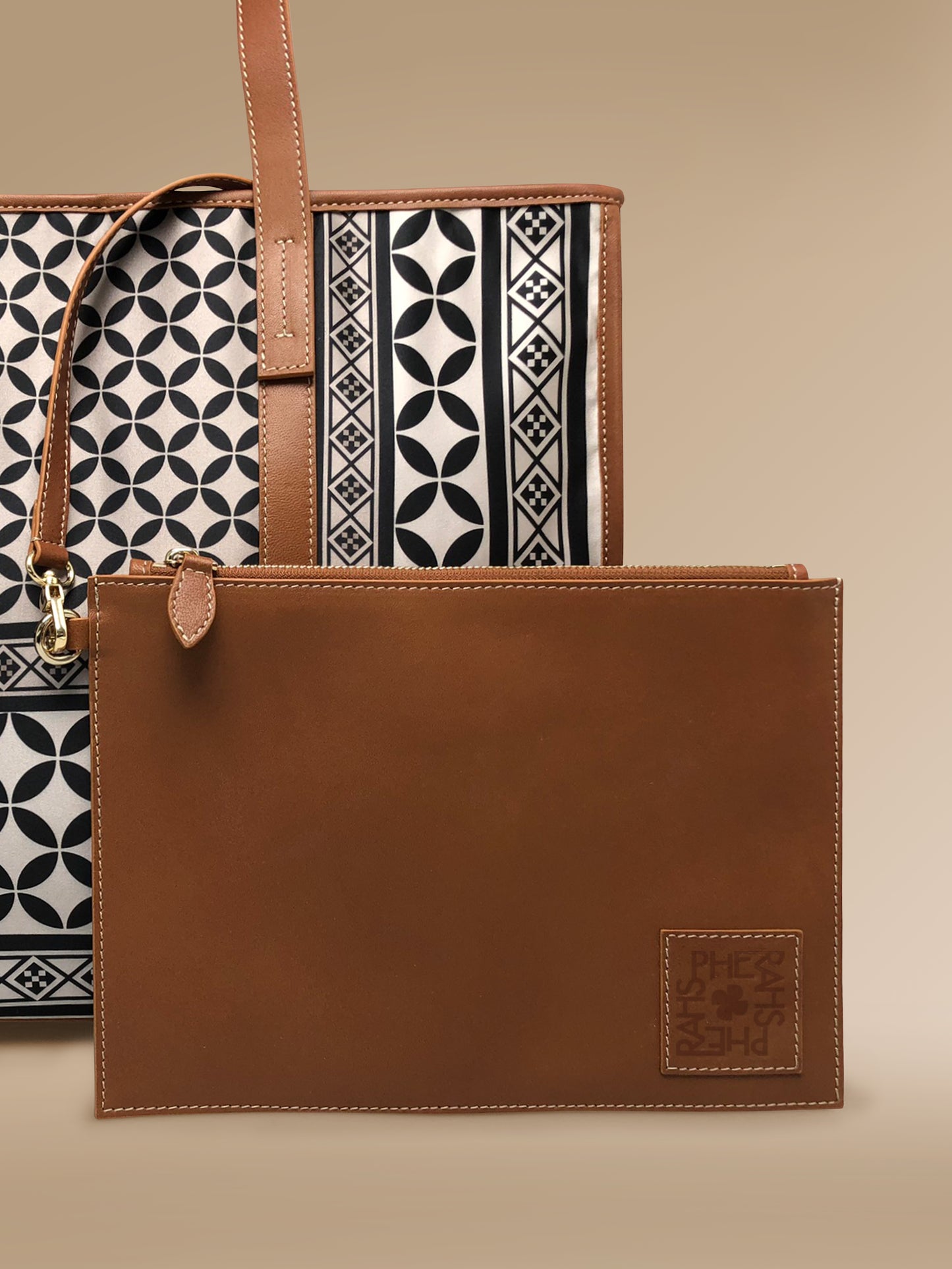 Byzantium Grid Shopping Bag