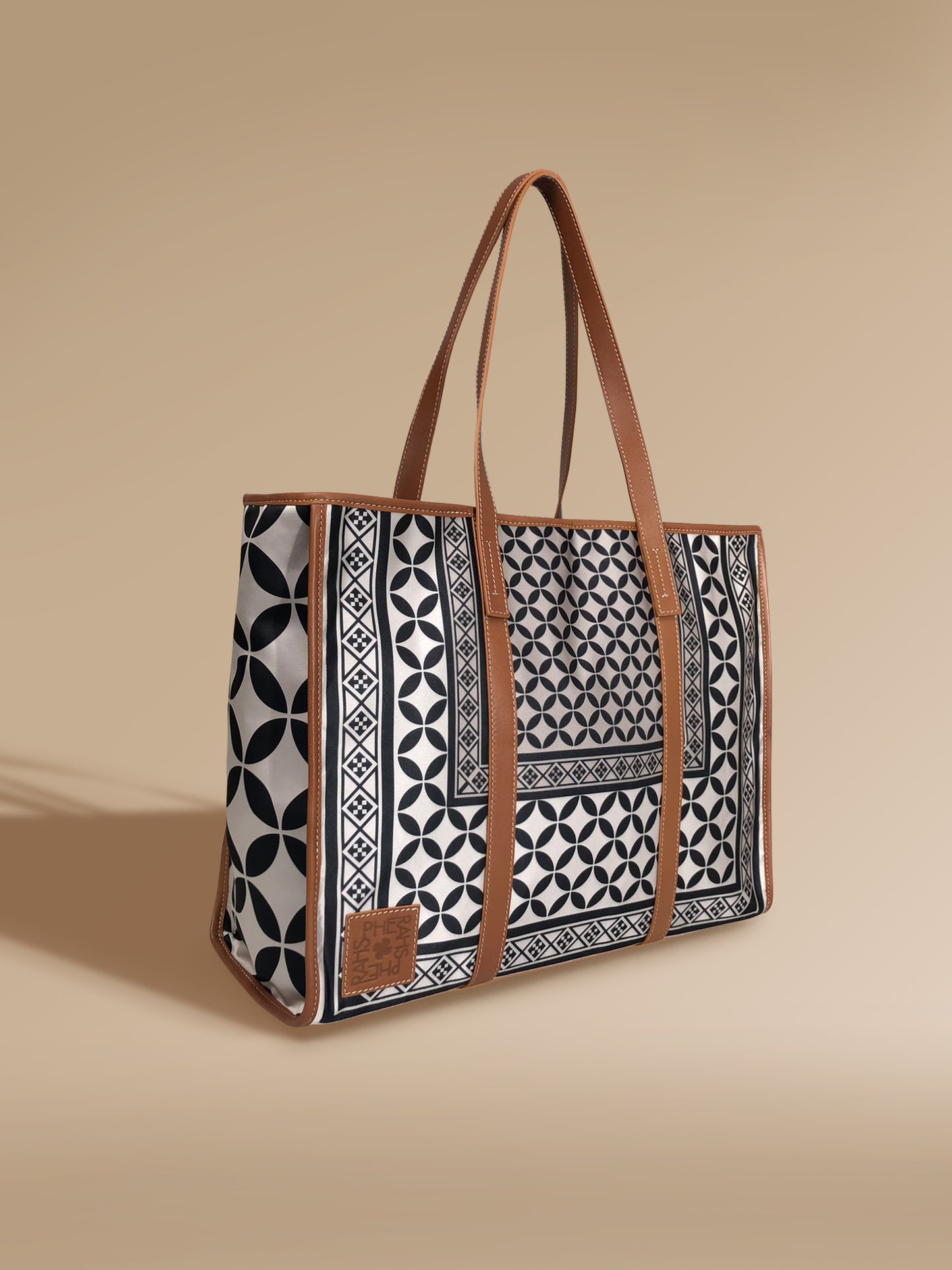 Byzantium Grid Shopping Bag