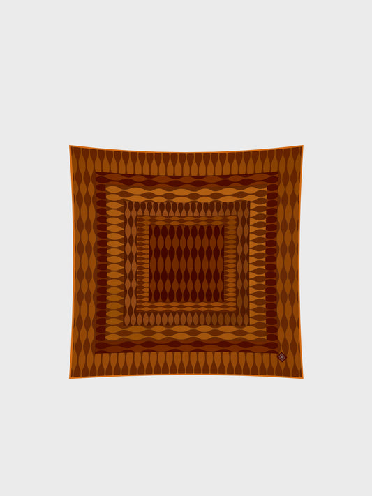 The Goblet Silk Scarf / 110cm.